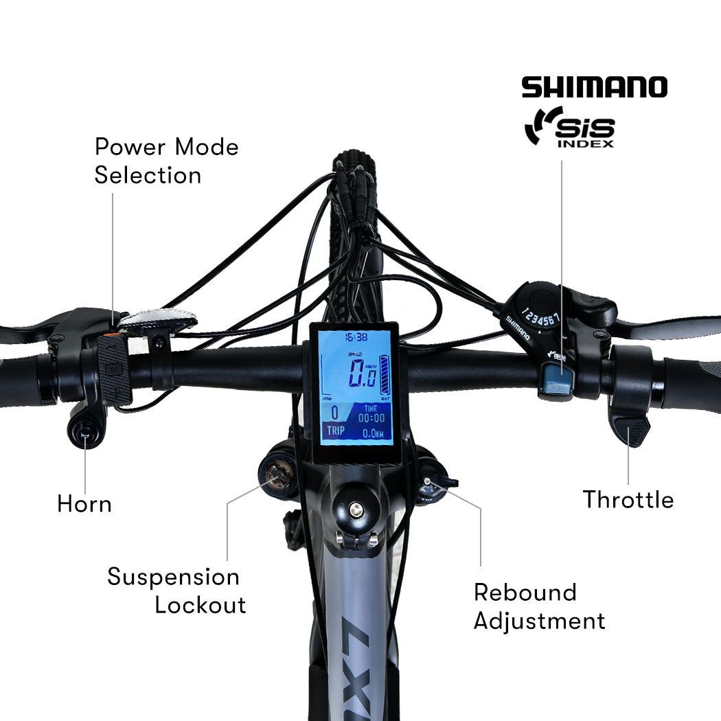 NNEMB 2023 MX7 Electric Bike Medium frame Mountain ebike-Black