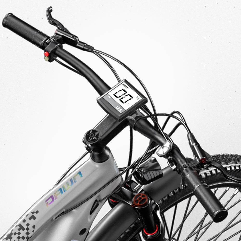 CYSUM Speedy electric mountain bike - 27.5"- Gray color, top speed 25km/h, hydraulic disc brake