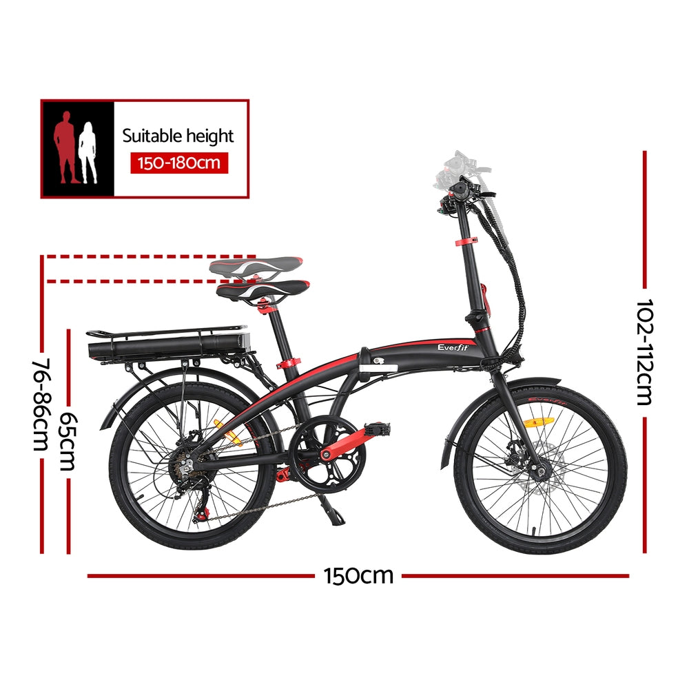 NNEDSZ Folding Electric Bike Urban City Bicycle eBike Rechargeable Battery 250W