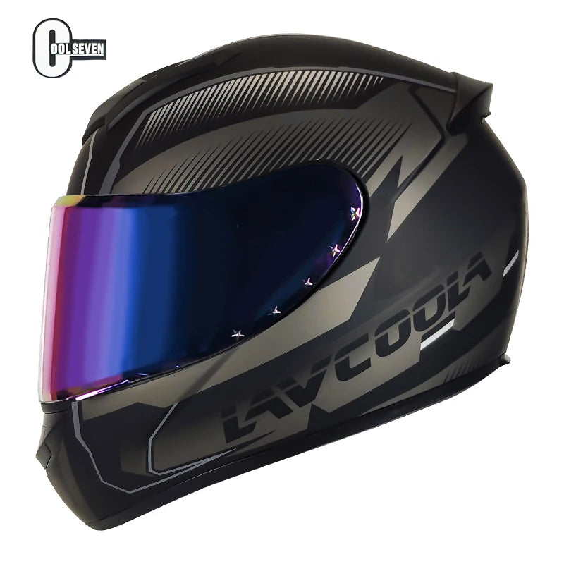 Hot Selling 2025 Full Face Classic Design Helmet  Advanced Unisex Motor Helmet Full Face Dot Certificate Motocross Helmet