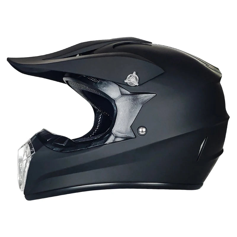DOT Approved  Motocross Full Face Helmet Durable Protective Motorbike Crash Helmet  Breathable Safety Off-road Motocross Helmet