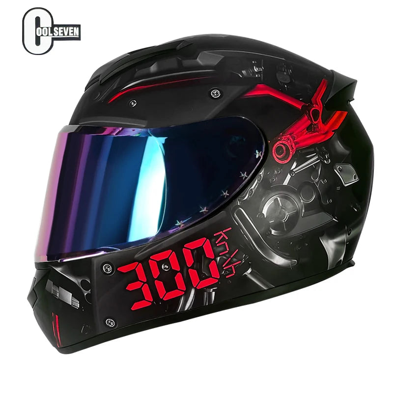 Hot Selling 2025 Full Face Classic Design Helmet  Advanced Unisex Motor Helmet Full Face Dot Certificate Motocross Helmet