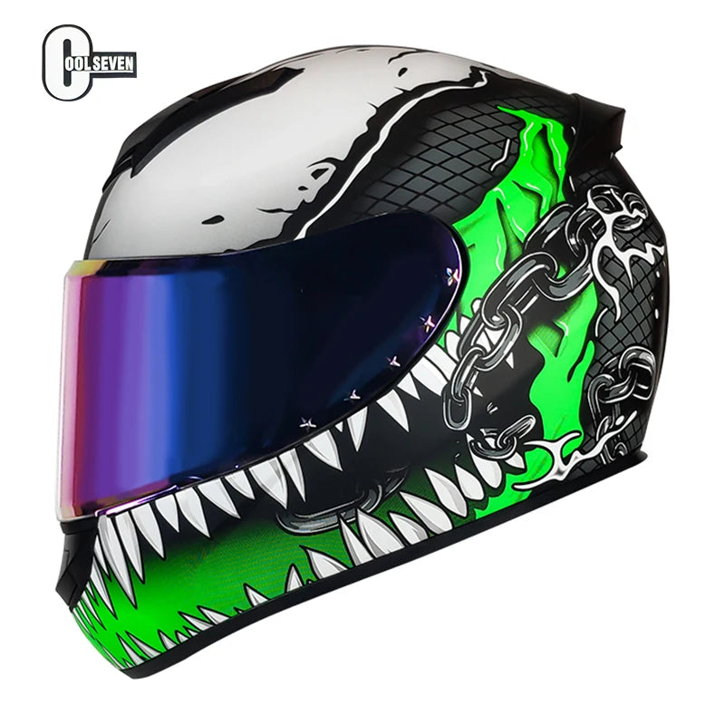 Hot Selling 2025 Full Face Classic Design Helmet  Advanced Unisex Motor Helmet Full Face Dot Certificate Motocross Helmet