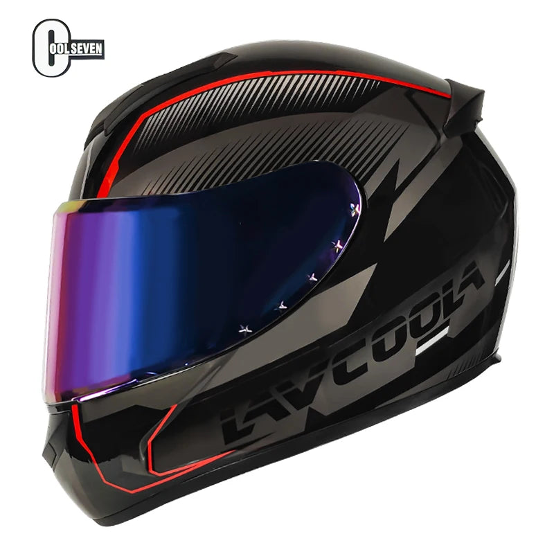 Hot Selling 2025 Full Face Classic Design Helmet  Advanced Unisex Motor Helmet Full Face Dot Certificate Motocross Helmet