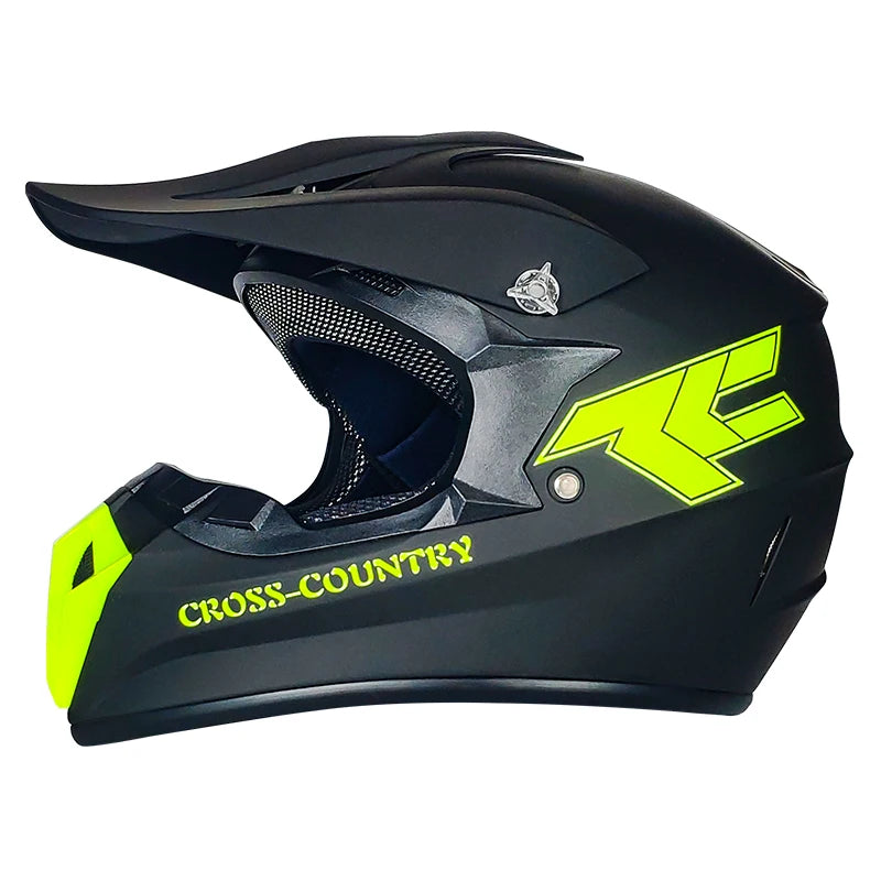 Dot Approved Downhill Motocross Helmet Dual Visor Made ABS Material Competitive Price Off-Road Motorcycle Riding Dirt Bike Use