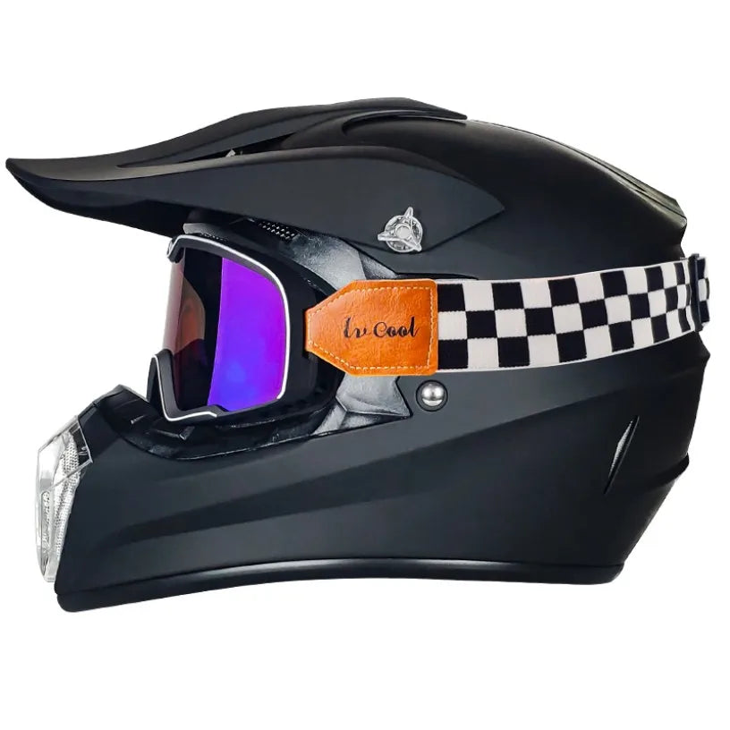 Competitive Price Downhill Motocross Helmet ABS Material Quick Release Off-Road Motorcycle Dirt Bike Riding New Condition
