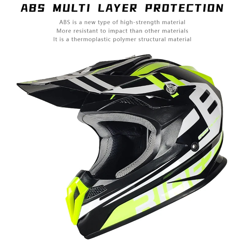 Wholesale Motocross Helmet High Quality Off-Road Adult Motorcycle Helmet for Men  Dirt Bike Karting Helmet DOT Approved Casco