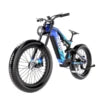 Hezzo Carbon Fiber Ebike BAFANG M620 52V 1000W Mid Drive 160N.M 26*4.8 Fattire 21Ah LG Electric Dirt Bike Emtb USA EU Warehouse