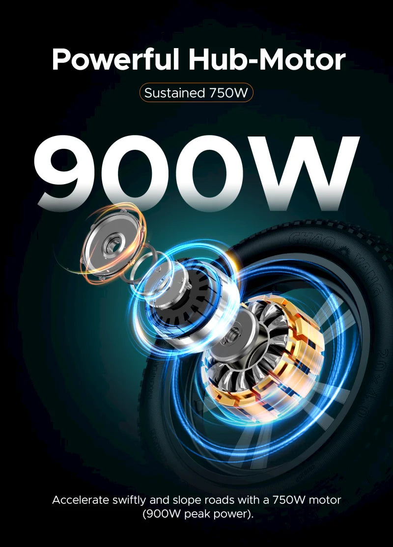 Eu Stock Engwe M20 Electric Dirt Bike Adult 750w 20in City E-bikes 48v 13ah Barrtery Bicycle