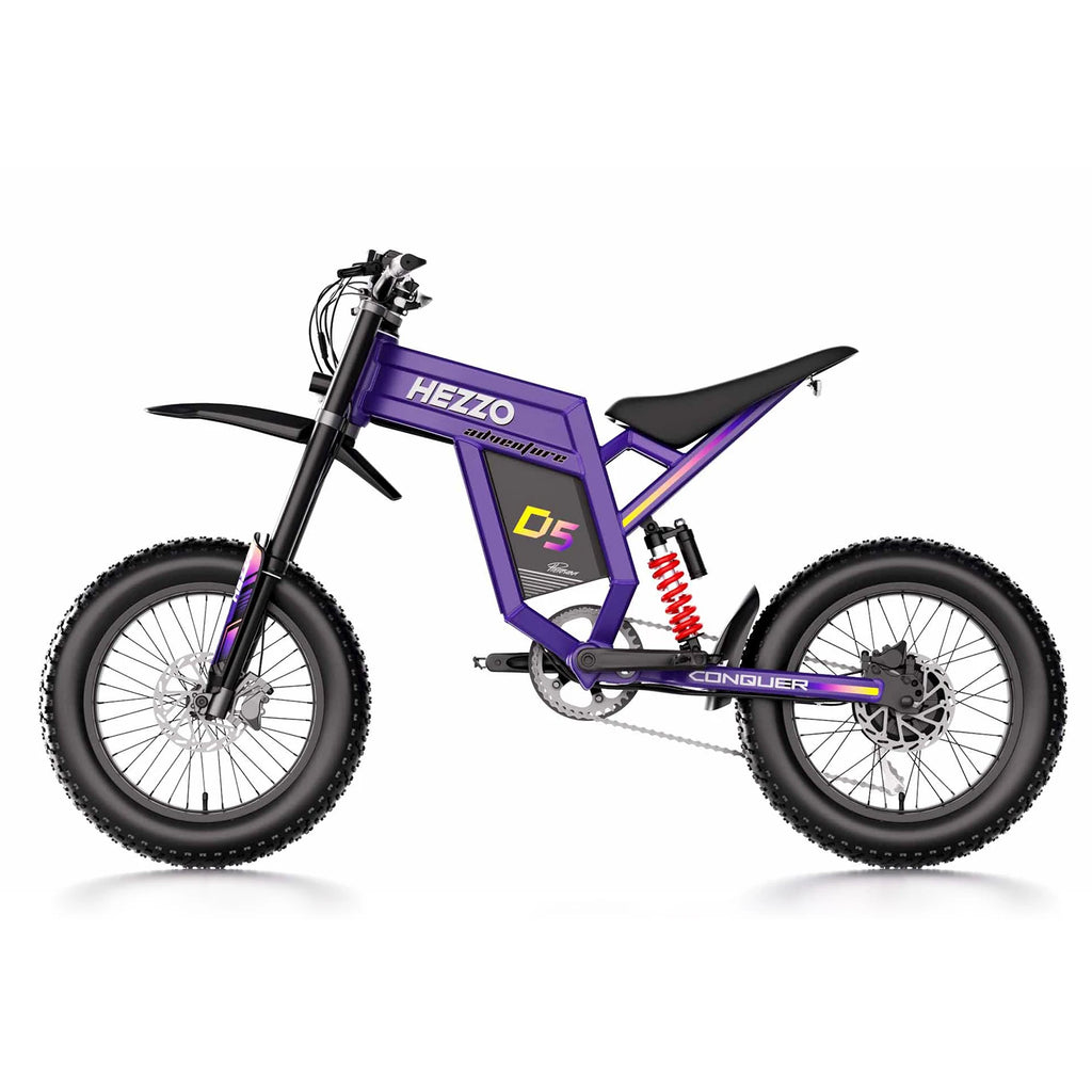 HEZZO D5 Electric Cross Bike 3000W 60V 30Ah Powerful Ebike 20Inch 70KM/H 160Nm  Fashion Ebike Electric  Dirt Bike US Warehouse