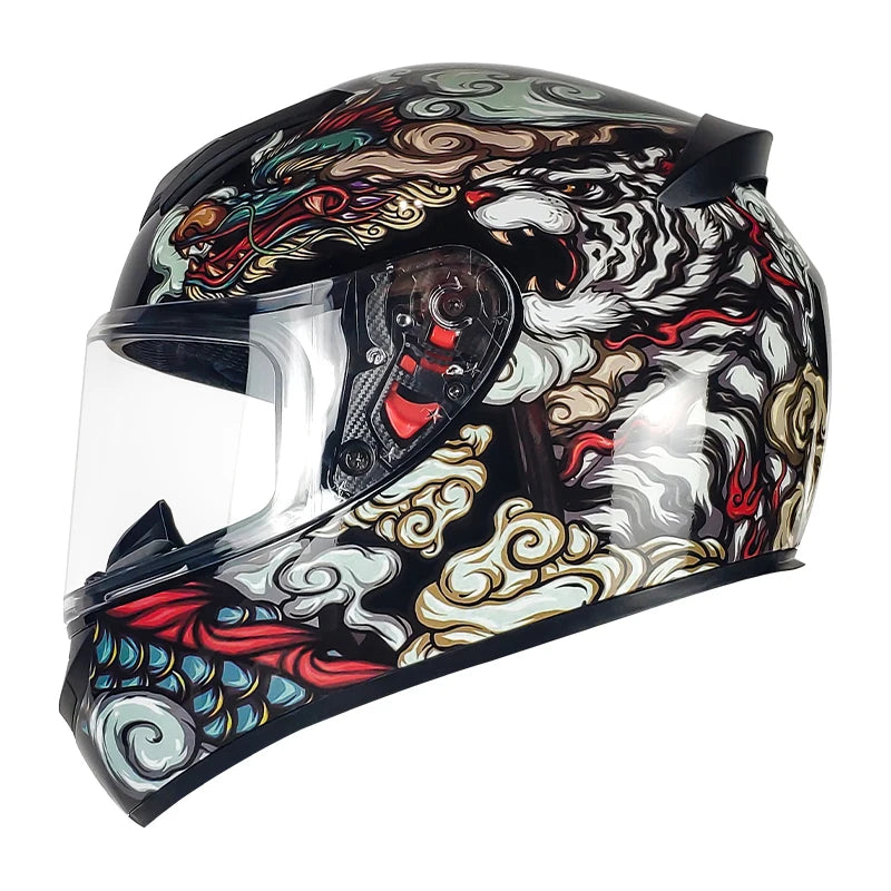 OEM/ODM Full Face Motorcycle Helmet Crash Resistant Quick Release Closure Cascos Dot Certified Motocross Helmet New Condition