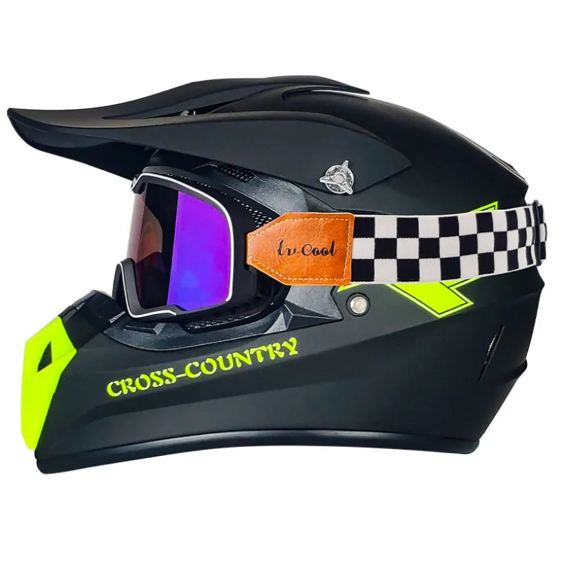 Competitive Price Downhill Motocross Helmet ABS Material Quick Release Off-Road Motorcycle Dirt Bike Riding New Condition