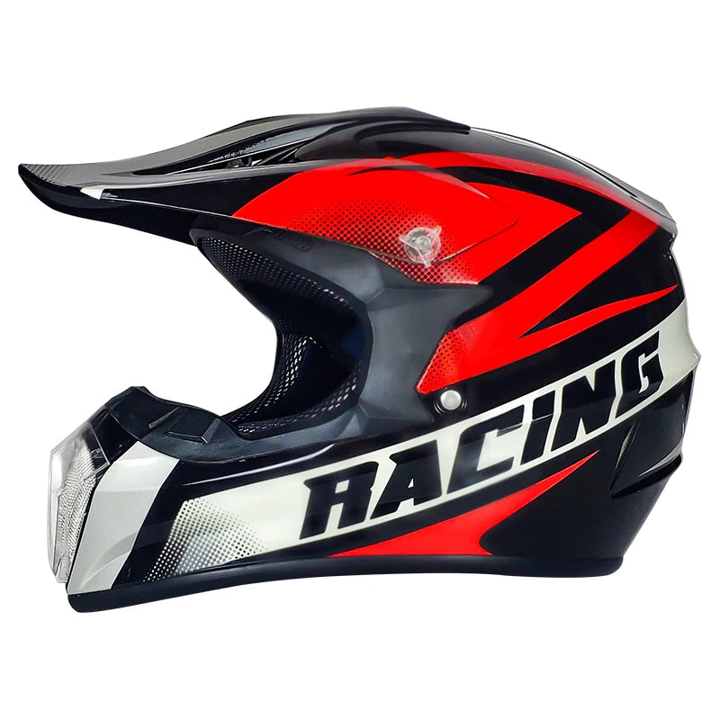 Dot Approved Downhill Motocross Helmet Dual Visor Made ABS Material Competitive Price Off-Road Motorcycle Riding Dirt Bike Use