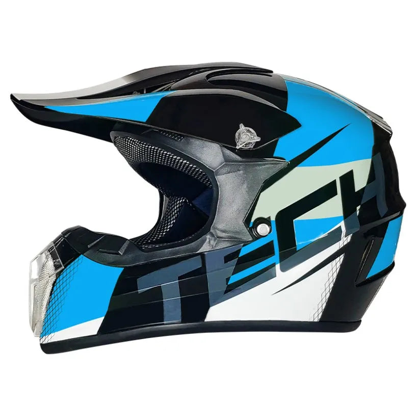 Dot Approved Downhill Motocross Helmet Dual Visor Made ABS Material Competitive Price Off-Road Motorcycle Riding Dirt Bike Use