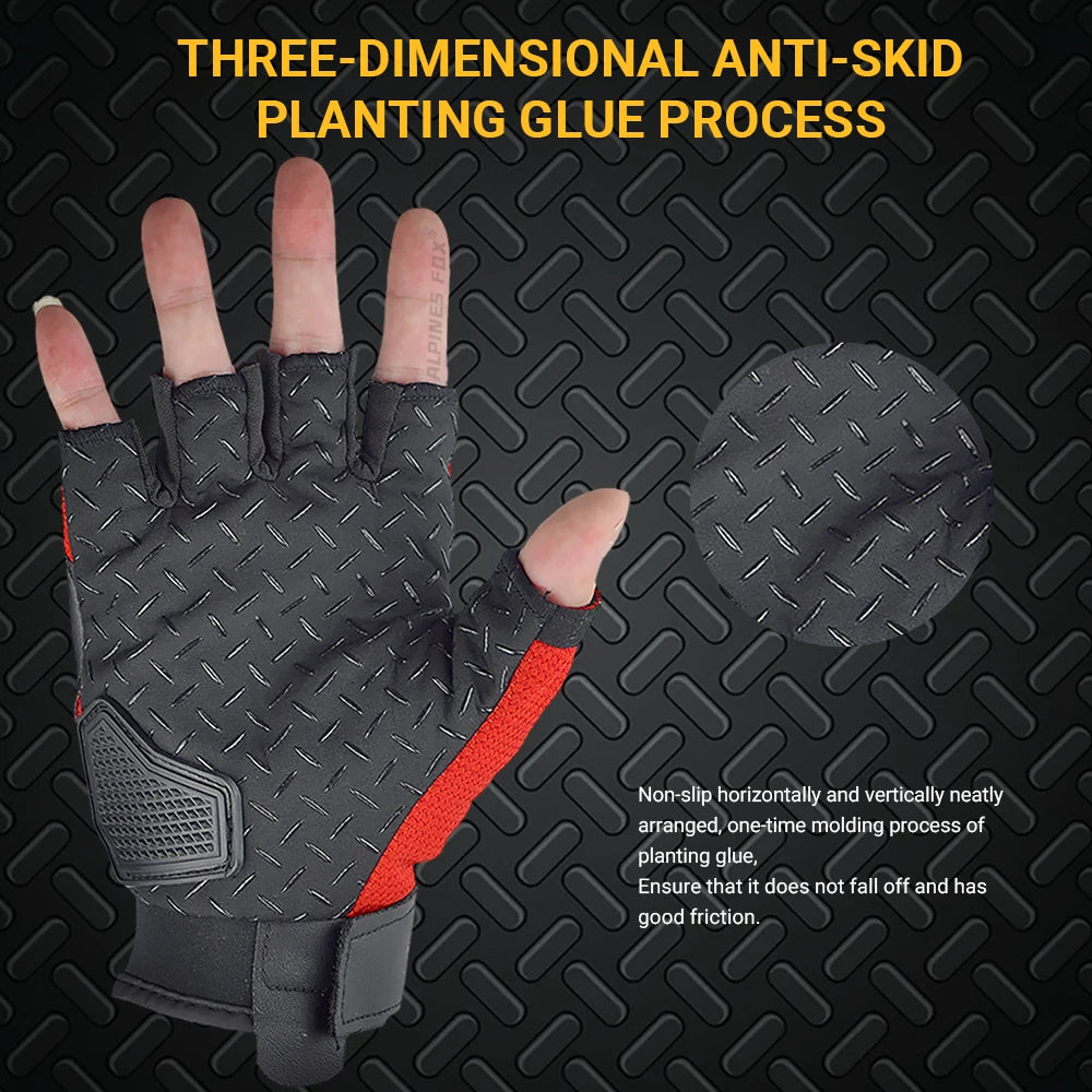 SUOMY Summer Motorcycle Gloves Half Finger Breathable Motobike Hard Shell Protective Fingerless Gloves Women Moto Riding Guantes