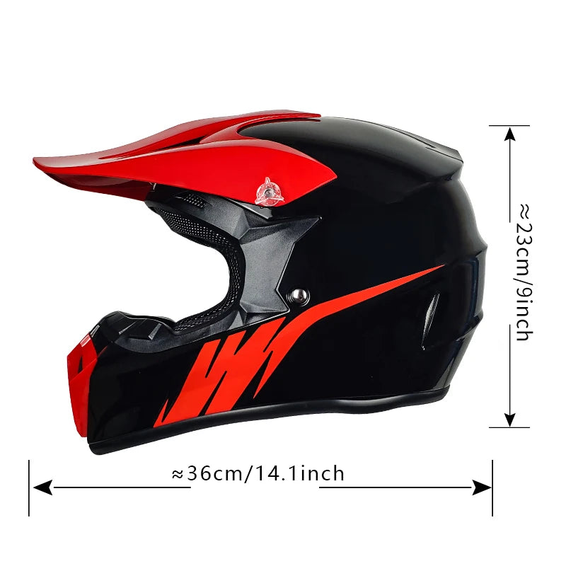 Competitive Price Downhill Motocross Helmet Dot Approved and Made With Abs Material  Off-road Motorcycle Helmet Dirt Bike Helmet