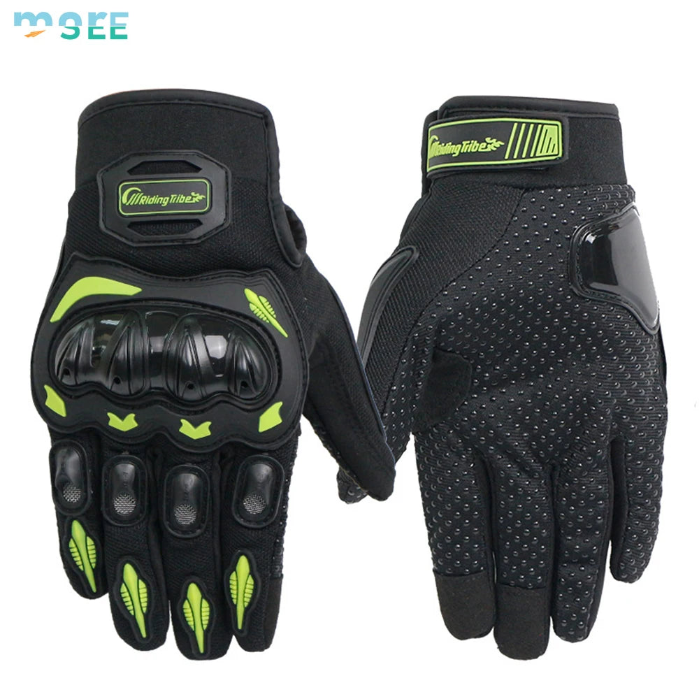 SeeMore Selection Road Racing Cycling Climbing Motocross Breathable Full Finger Touch Screen Motorcycle Gloves