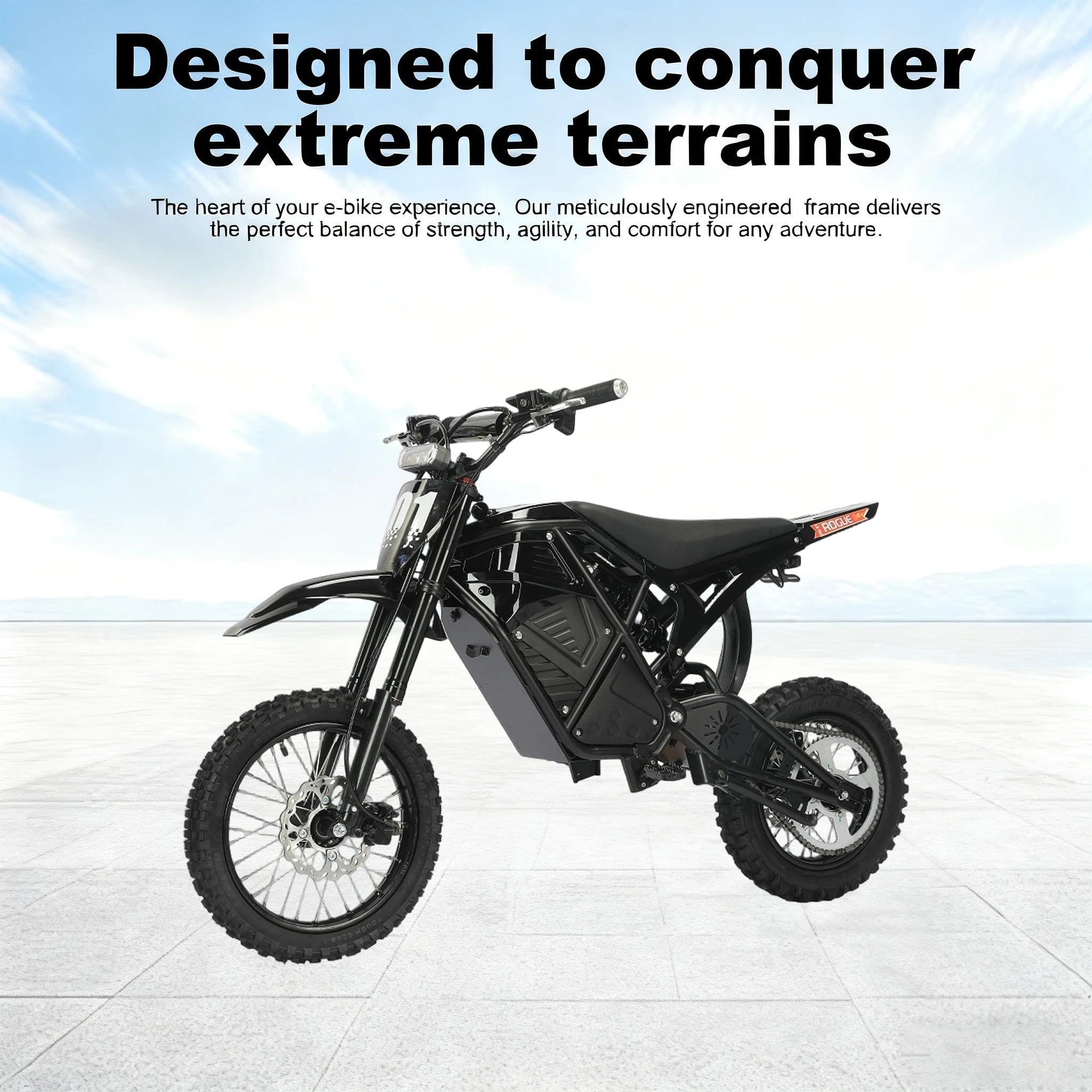 US 3-7 Delivery Electric Motorcycle Dirt Bike 48V Lithium Battery Full Suspension Electric Mountain Bike
