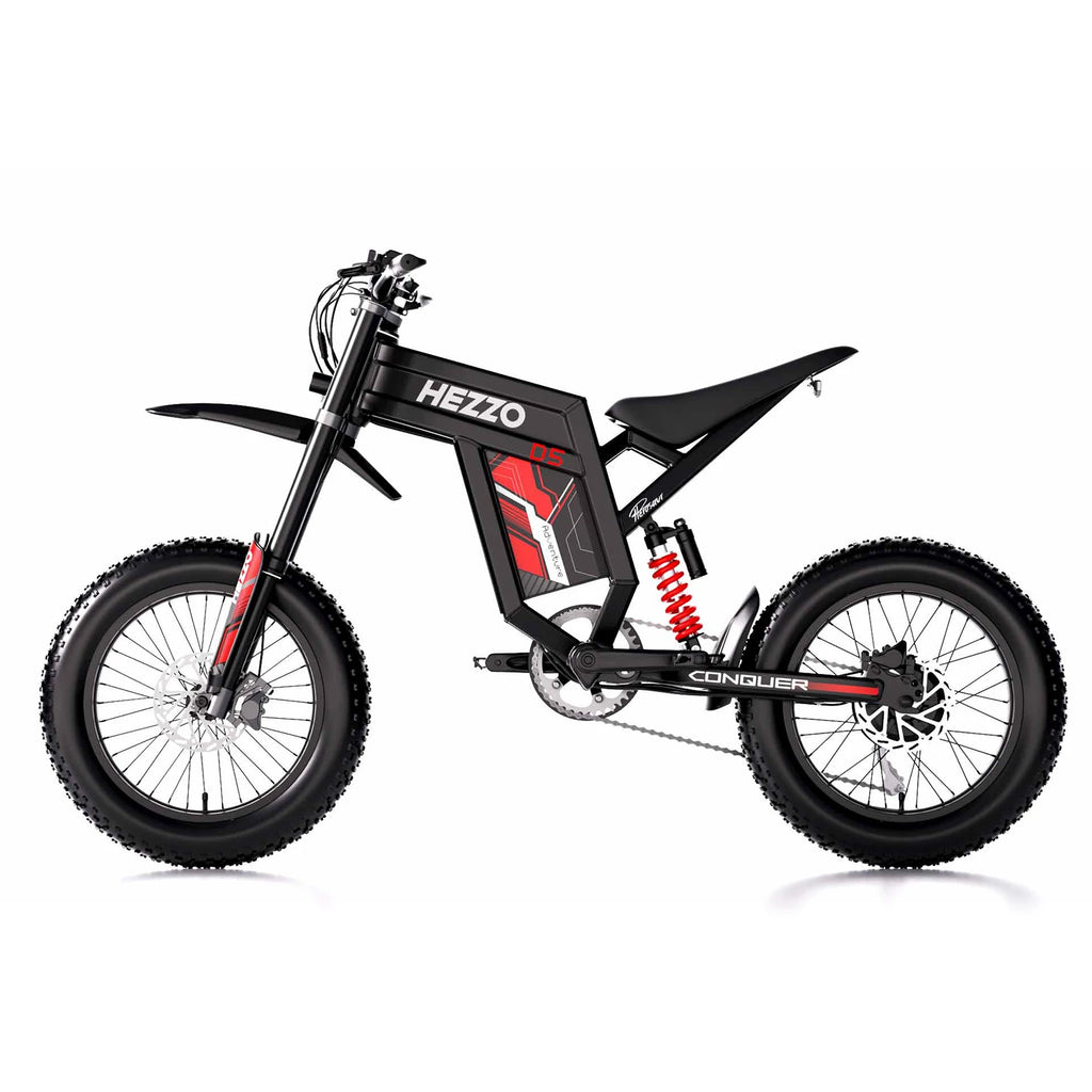 HEZZO D5 Electric Cross Bike 3000W 60V 30Ah Powerful Ebike 20Inch 70KM/H 160Nm  Fashion Ebike Electric  Dirt Bike US Warehouse