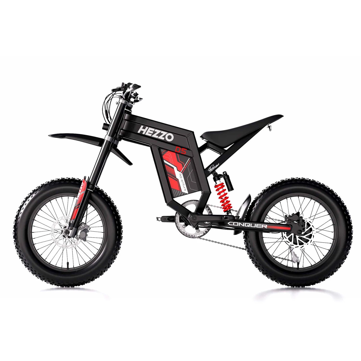 HEZZO D5 Electric Cross Bike 3000W 60V 30Ah Powerful Ebike 20Inch 70KM/H 160Nm  Fashion Ebike Electric  Dirt Bike US Warehouse