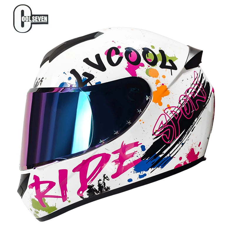 Hot Selling 2025 Full Face Classic Design Helmet  Advanced Unisex Motor Helmet Full Face Dot Certificate Motocross Helmet