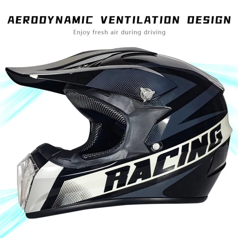 Dot Approved Downhill Motocross Helmet Dual Visor Made ABS Material Competitive Price Off-Road Motorcycle Riding Dirt Bike Use