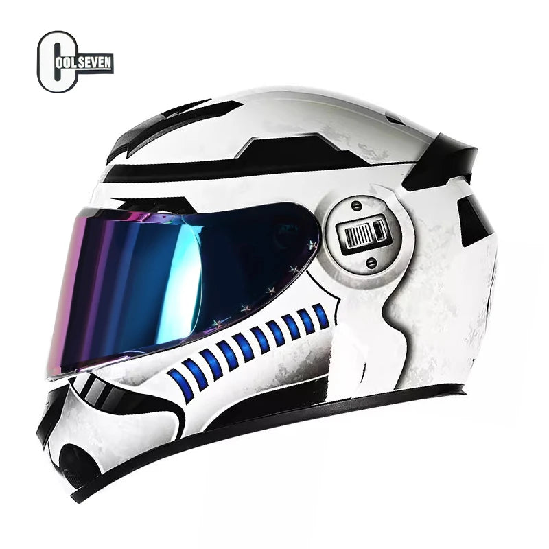 Hot Selling 2025 Full Face Classic Design Helmet  Advanced Unisex Motor Helmet Full Face Dot Certificate Motocross Helmet