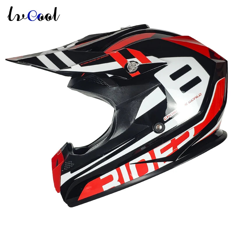 Wholesale Motocross Helmet High Quality Off-Road Adult Motorcycle Helmet for Men  Dirt Bike Karting Helmet DOT Approved Casco