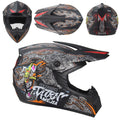 Full Face Motorcycle Motocross Helmet Flip up Racing ATV off Road Safety Karting Helmet