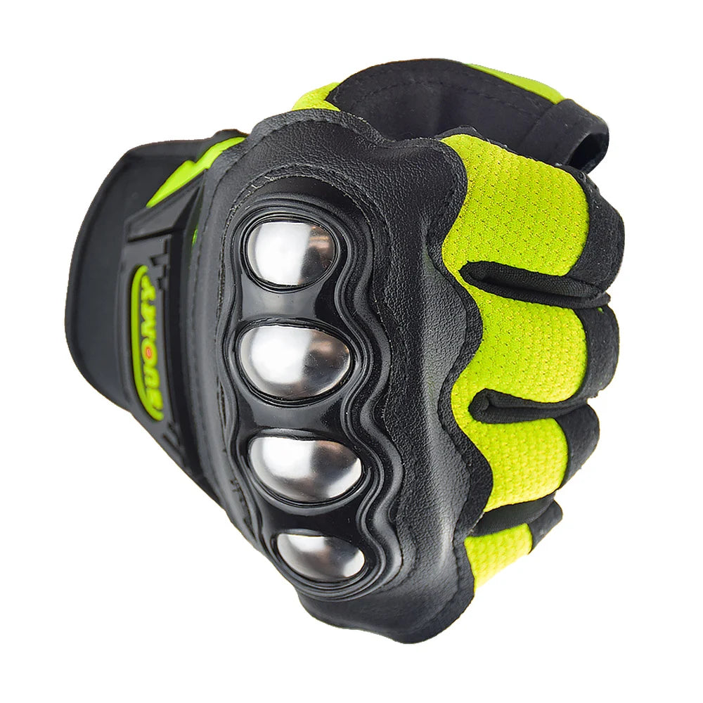 SUOMY Summer Motorcycle Gloves Half Finger Breathable Motobike Hard Shell Protective Fingerless Gloves Women Moto Riding Guantes