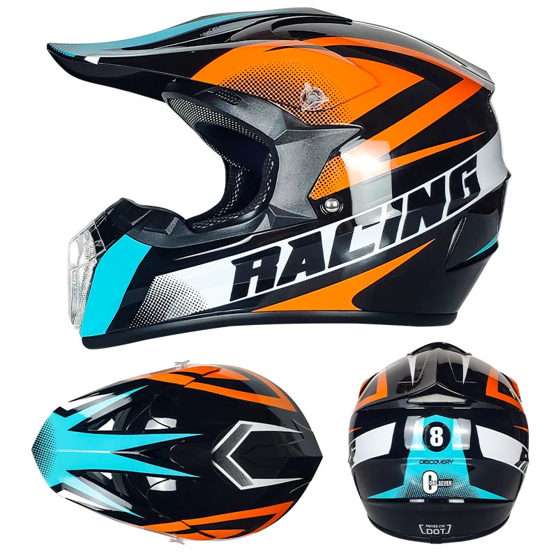 Competitive Price Downhill Motocross Helmet Dot Approved and Made With Abs Material  Off-road Motorcycle Helmet Dirt Bike Helmet
