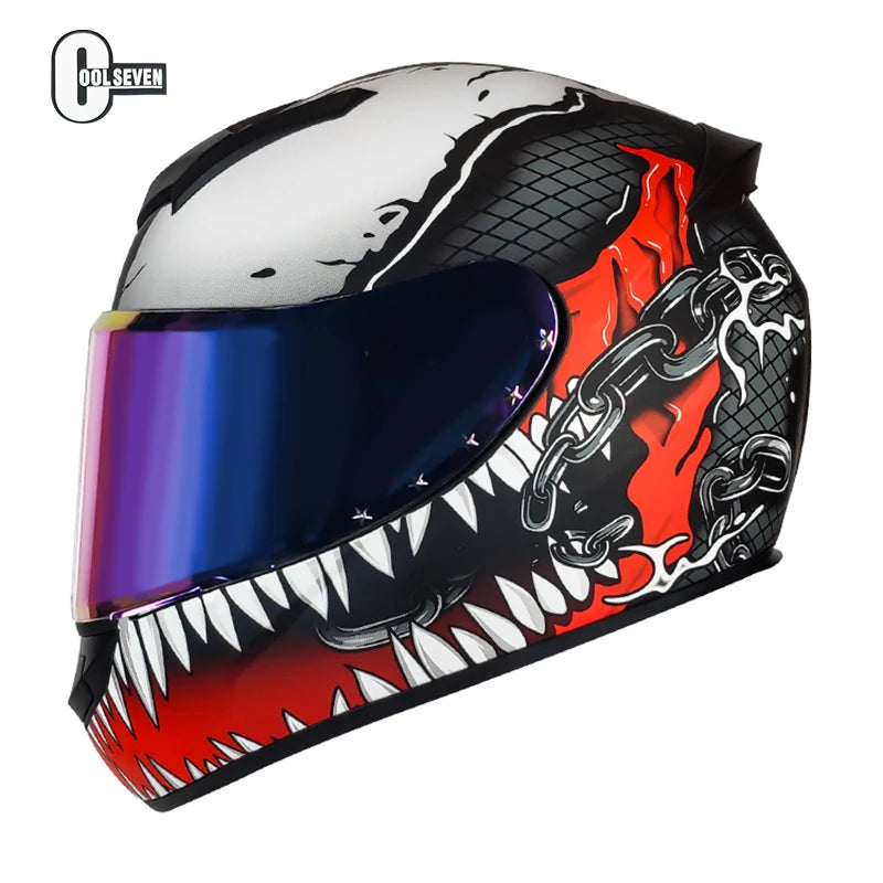 Hot Selling 2025 Full Face Classic Design Helmet  Advanced Unisex Motor Helmet Full Face Dot Certificate Motocross Helmet