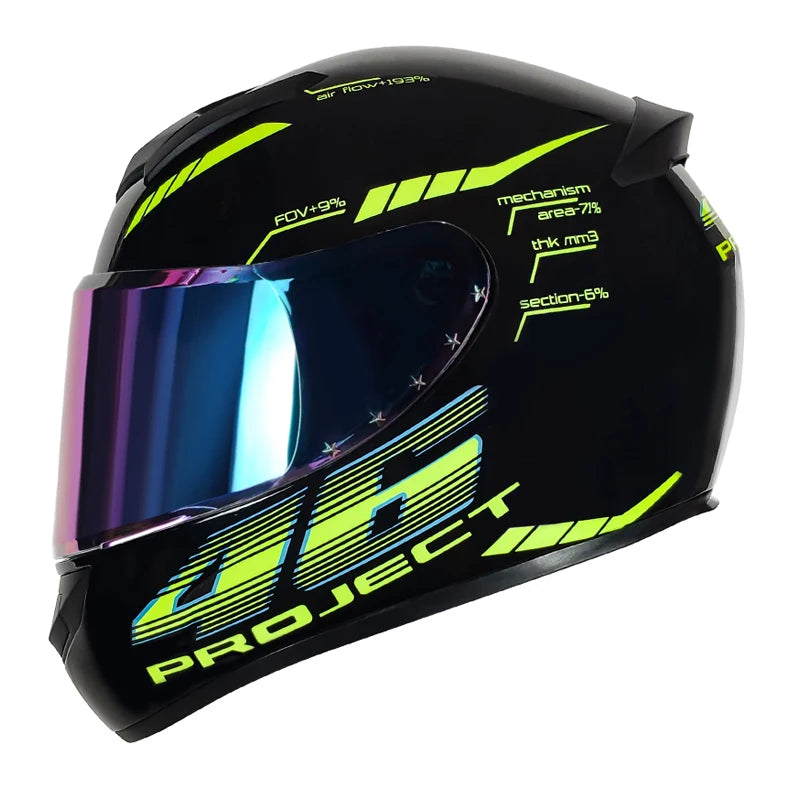 Hot Selling 2025 Full Face Classic Design Helmet  Advanced Unisex Motor Helmet Full Face Dot Certificate Motocross Helmet