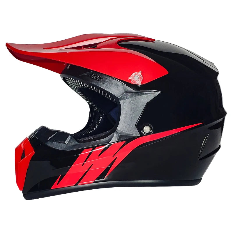 Dot Approved Downhill Motocross Helmet Dual Visor Made ABS Material Competitive Price Off-Road Motorcycle Riding Dirt Bike Use