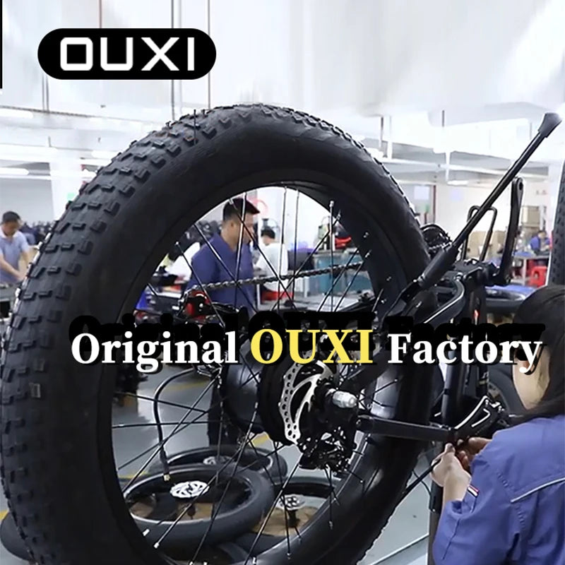 EU OUXI Offroad Tire Electric Bike Adults 60V Full Suspension Hybrid Mountain E Bike Customizable Lithium Battery Bike GT2000