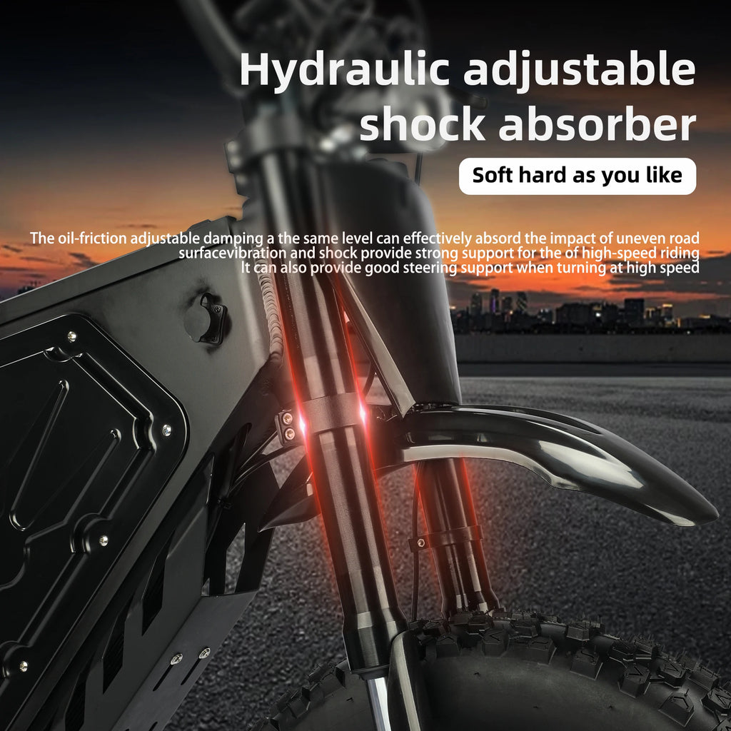 Electric Mountain Bike for Adults, 3000W E-bike , 45 MPH & 60 Miles Range, 60V 25AH Removable Battery Dual Shock Absorber E Bike