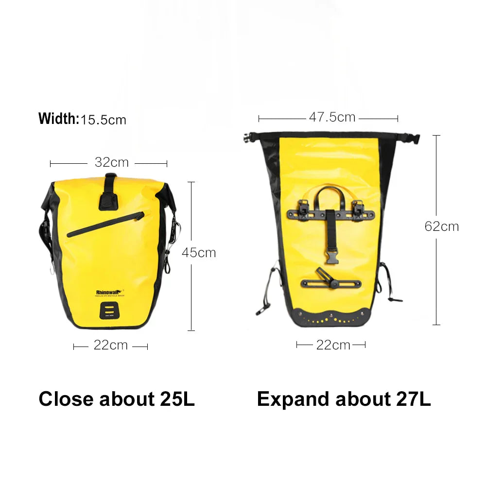 25L Waterproof Bike Pannier Bag