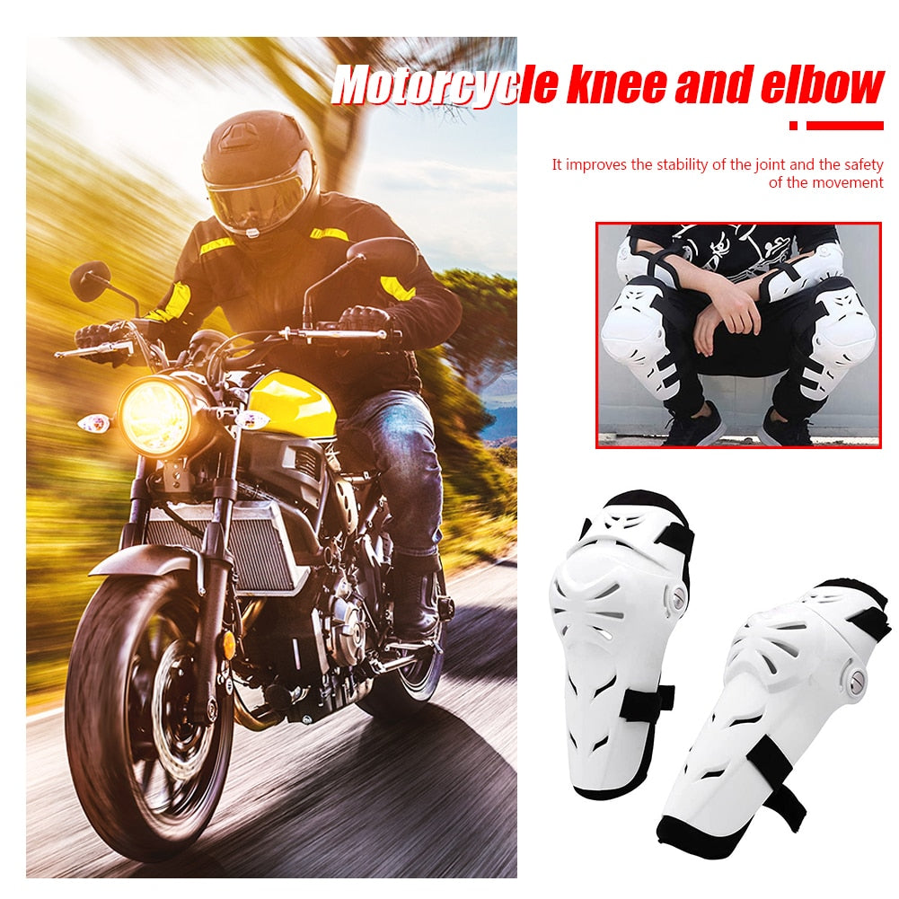 Patella Protectors Knee Pads 4pcs Set - Sports Safety Gear for Motorcycle, Cycling, and Racing